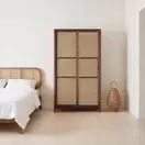 Canopy - Armoire en acacia et rotin, L100 cm