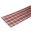 Chemin de table imitation laine imprimé tartan L300X28 cm rouge