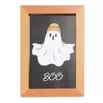 Cadre photo Halloween fantôme mignon verre et bois marron 11,7xH16,7cm