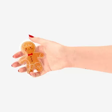 Calentador de bolsillo con forma de muñeco de jengibre