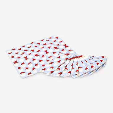 Pañuelos de bolsillo de Papá Noel - 10 uds.