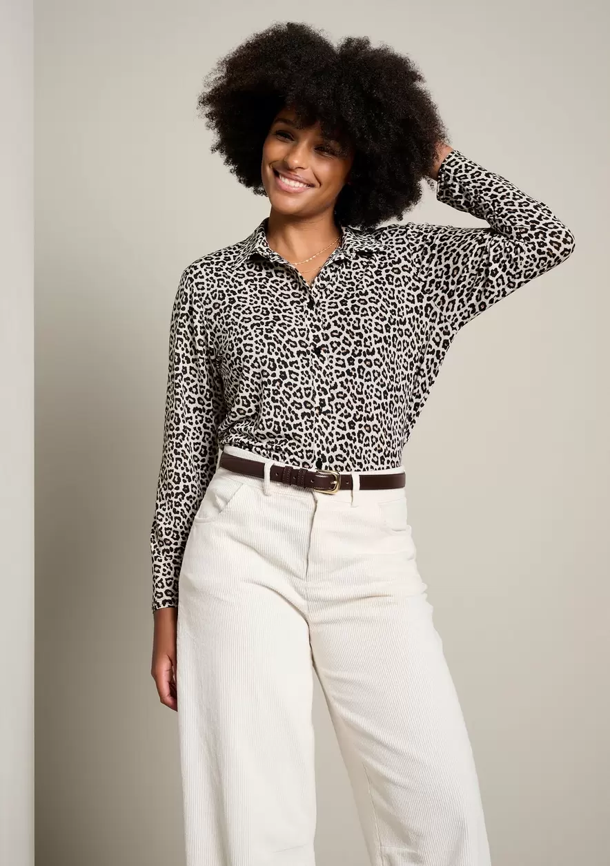 Chemise à imprimé léopard