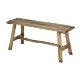 Aramissa - Banc en bois de lithocarpe recyclé marron