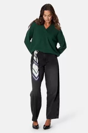Pull V-hals - groen