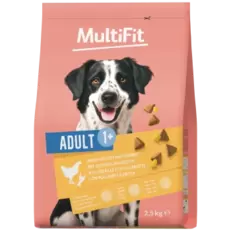 Droogvoer hond adult, met gevogelte & wortel 2,5 kg