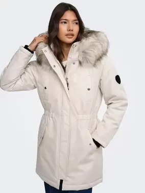 ONLY ONLNEWIRIS Parka - Tofu - 15385561