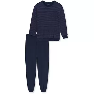 Schiesser pyjama Comfort Essentials aubergine - katoen - Maat 58