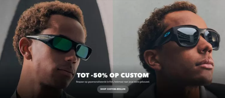 Catalogue Oakley | Tot -50% Op Custom | 2026-02-26T00:00:00.000Z - 2026-03-19T00:00:00.000Z