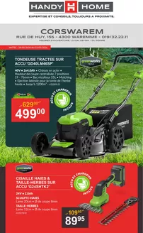 Catalogue HandyHome à Anvers | folder HandyHome Corswarem NL | 2026-02-28T00:00:00.000Z - 2026-03-22T00:00:00.000Z