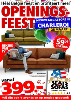 Catalogue Seats and Sofas à Bruxelles | Openings Feest | 2026-03-02T00:00:00.000Z - 2026-03-28T00:00:00.000Z