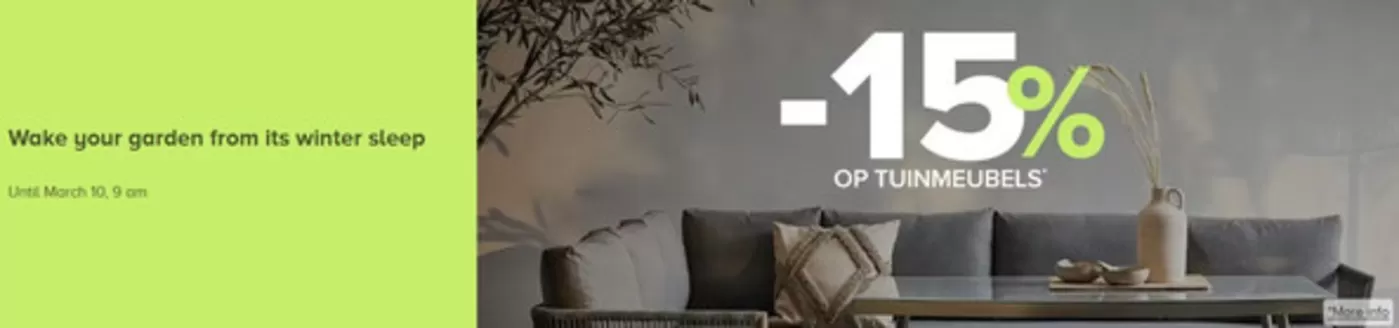 Catalogue Home24 à Huy | -15% Op Tuinmeubels | 2026-03-03T00:00:00.000Z - 2026-03-10T00:00:00.000Z