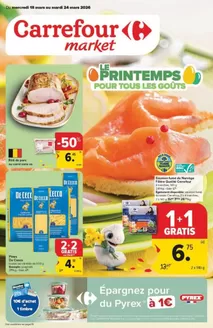 Catalogue Carrefour Market à Eeklo | Offres spéciales attractives pour tout le monde | 2026-03-18T00:00:00.000Z - 2026-03-24T00:00:00.000Z