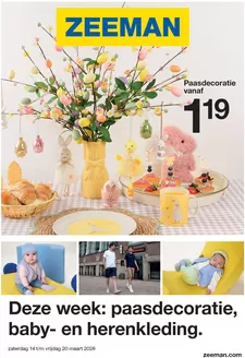 Catalogue Zeeman à Mouscron | Zeeman Week 12 zaterdag 14 maart tm vrijdag 20 maart 2026. | 2026-03-14T00:00:00.000Z - 2026-03-20T00:00:00.000Z