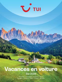 Catalogue TUI à Zelzate | Vacances en voiture Europe | 2026-06-01T00:00:00.000Z - 2026-08-31T00:00:00.000Z