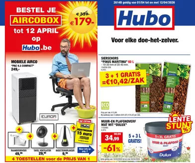 Catalogue Hubo à Maasmechelen | Hubo Folder geldig t.e.m. 12/04/2026 NL | 2026-03-18T00:00:00.000Z - 2026-04-30T00:00:00.000Z