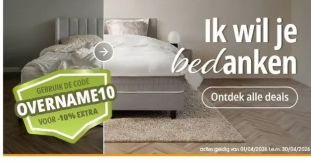 Catalogue Sleepworld à Anvers | Oferta-NL | 2026-04-02T00:00:00.000Z - 2026-04-30T00:00:00.000Z