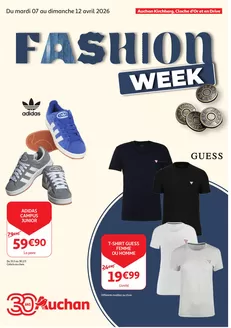 Catalogue Auchan | FASHION WEEK | 2026-04-08T00:00:00.000Z - 2026-04-12T00:00:00.000Z