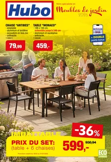 Catalogue Hubo à Tienen | Hubo Meubles de jardin 2026 FR | 2026-03-18T00:00:00.000Z - 2026-07-31T00:00:00.000Z