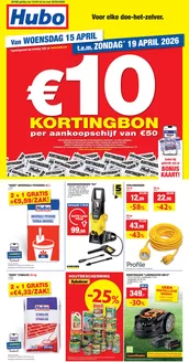 Catalogue Hubo à Éghezée | Hubo Folder geldig t.e.m. 26/04/2026 NL | 2026-04-15T00:00:00.000Z - 2026-04-26T00:00:00.000Z