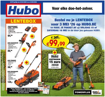 Catalogue Hubo à Lokeren | Hubo Folder geldig t.e.m. 03/05/2026 NL | 2026-04-22T00:00:00.000Z - 2026-05-03T00:00:00.000Z