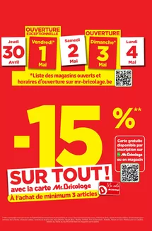 Catalogue Mr. Bricolage à Courtrai | Folder 6 2026 | 2026-04-30T00:00:00.000Z - 2026-05-04T00:00:00.000Z