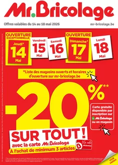 Catalogue Mr. Bricolage à Lochristi | Feuillet 4 2026 | 2026-05-14T00:00:00.000Z - 2026-05-18T00:00:00.000Z