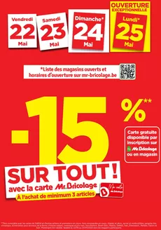 Catalogue Mr. Bricolage à Namur | Folder 7 2026 | 2026-05-22T00:00:00.000Z - 2026-05-29T00:00:00.000Z