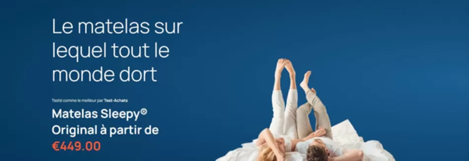 Catalogue Sleepy à Audenarde | Oferta-FR | 2026-05-25T00:00:00.000Z - 2026-06-25T00:00:00.000Z