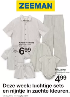 Catalogue Zeeman à Mons | Zeeman Week 23 zaterdag 30 mei tm vrijdag 5 juni 2026. | 2026-05-30T00:00:00.000Z - 2026-06-05T00:00:00.000Z