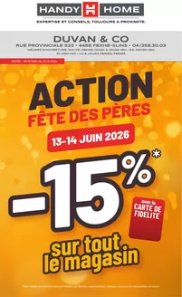 Catalogue HandyHome à Amay | folder HandyHome Duvan Co NL | 2026-05-30T00:00:00.000Z - 2026-06-21T00:00:00.000Z