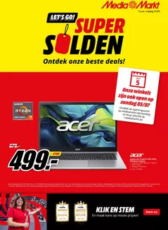 Catalogue Media Markt à Lochristi | A Media Markt BE - 26W27 SOLDEN Wave 1 BE-FL | 2026-07-01T00:00:00.000Z - 2026-07-31T00:00:00.000Z