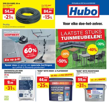 Catalogue Hubo à Mettet | Hubo Folder geldig t.e.m. 09/08/2026 NL | 2026-07-22T00:00:00.000Z - 2026-08-09T00:00:00.000Z