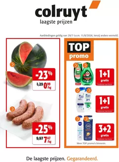 Catalogue Colruyt à Deerlijk | folder Colruyt | 2026-07-29T00:00:00.000Z - 2026-08-11T00:00:00.000Z