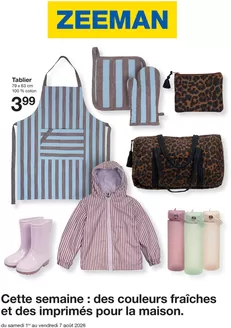 Catalogue Zeeman | Zeeman Semaine 32 du samedi 1 août au vendredi 7 août 2026. | 2026-08-01T00:00:00.000Z - 2026-08-07T00:00:00.000Z