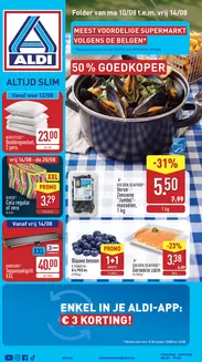 Aldi folder in Merchtem | Bonnes affaires et offres actuelles | 2026-08-10T00:00:00.000Z - 2026-08-20T00:00:00.000Z
