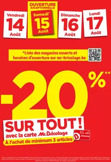 Catalogue Mr. Bricolage à Dalhem | Folder 12 2026 | 2026-08-14T00:00:00.000Z - 2026-08-17T00:00:00.000Z