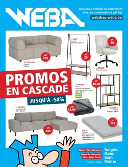 Weba folder | PROMOS en cascade chez WEBA | 2026-08-12T00:00:00.000Z - 2026-08-26T00:00:00.000Z