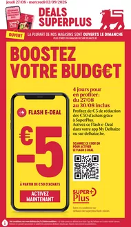 Delhaize folder | Super réductions sur des produits sélectionnés | 2026-08-27T00:00:00.000Z - 2026-09-02T00:00:00.000Z
