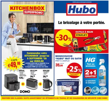Hubo folder | Hubo Dépliant valable jusqu'au 06/09/2026 FR | 2026-08-26T00:00:00.000Z - 2026-09-06T00:00:00.000Z