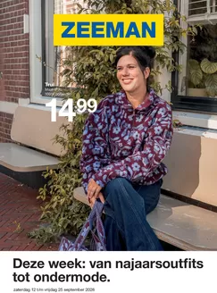Catalogue Zeeman à Veurne | Zeeman Week 38-39 zaterdag 12 september tm vrijdag 25 september 2026. | 2026-09-12T00:00:00.000Z - 2026-09-25T00:00:00.000Z