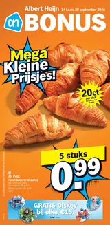 Albert Heijn folder in Roulers | Bonusfolders | 2026-09-14T00:00:00.000Z - 2026-09-20T00:00:00.000Z