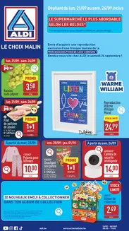 Catalogue Aldi à Mons | Meilleures offres et réductions | 2026-09-21T00:00:00.000Z - 2026-10-01T00:00:00.000Z