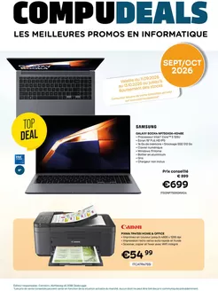 Catalogue Compudeals à Westerlo | Oferta-FR | 2026-09-17T00:00:00.000Z - 2026-10-13T00:00:00.000Z