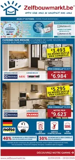 Zelfbouwmarkt folder in Ninove | Oferta-FR | 2026-09-22T00:00:00.000Z - 2026-10-19T00:00:00.000Z