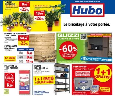 Catalogue Hubo | Hubo Dépliant valable jusqu'au 04/10/2026 FR | 2026-09-23T00:00:00.000Z - 2026-10-04T00:00:00.000Z