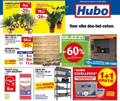 Catalogue Hubo | Hubo Folder geldig t.e.m. 04/10/2026 NL | 2026-09-23T00:00:00.000Z - 2026-10-04T00:00:00.000Z