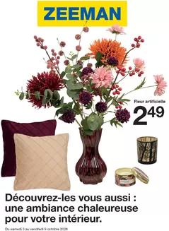 Catalogue Zeeman | Zeeman Semaine 41 du samedi 3 octobre au vendredi 9 octobre 2026. | 2026-10-03T00:00:00.000Z - 2026-10-09T00:00:00.000Z