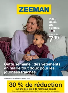 Catalogue Zeeman | Zeeman Semaine 42-43 du samedi 10 octobre au vendredi 23 octobre 2026. | 2026-10-10T00:00:00.000Z - 2026-10-23T00:00:00.000Z