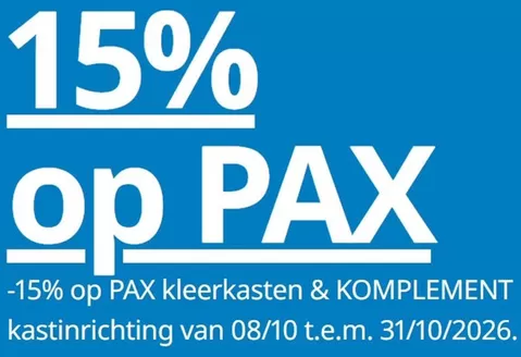 Catalogue IKEA à Vilvoorde | 15% rabatt-nl | 2026-10-20T00:00:00.000Z - 2026-10-31T00:00:00.000Z