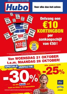 Catalogue Hubo | Hubo Folder geldig t.e.m. 01/11/2026 NL | 2026-10-21T00:00:00.000Z - 2026-11-01T00:00:00.000Z